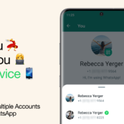 Multi accounts on whatsapp features.